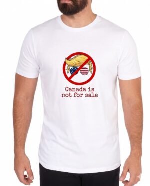 tshirt_blanca_canada_hombre_Canada is not f sale Camiseta Canadá Mensaje Activista