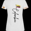 Camisa de Colombia letras vertical