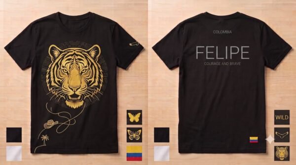 tshirt_Tigre Tigre dorado